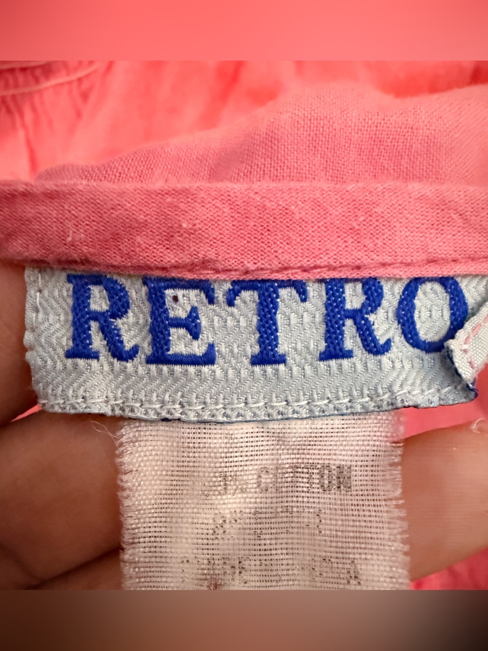 RETRO Pink EMBROIDERY TOP PINK - Picture 2 of 8